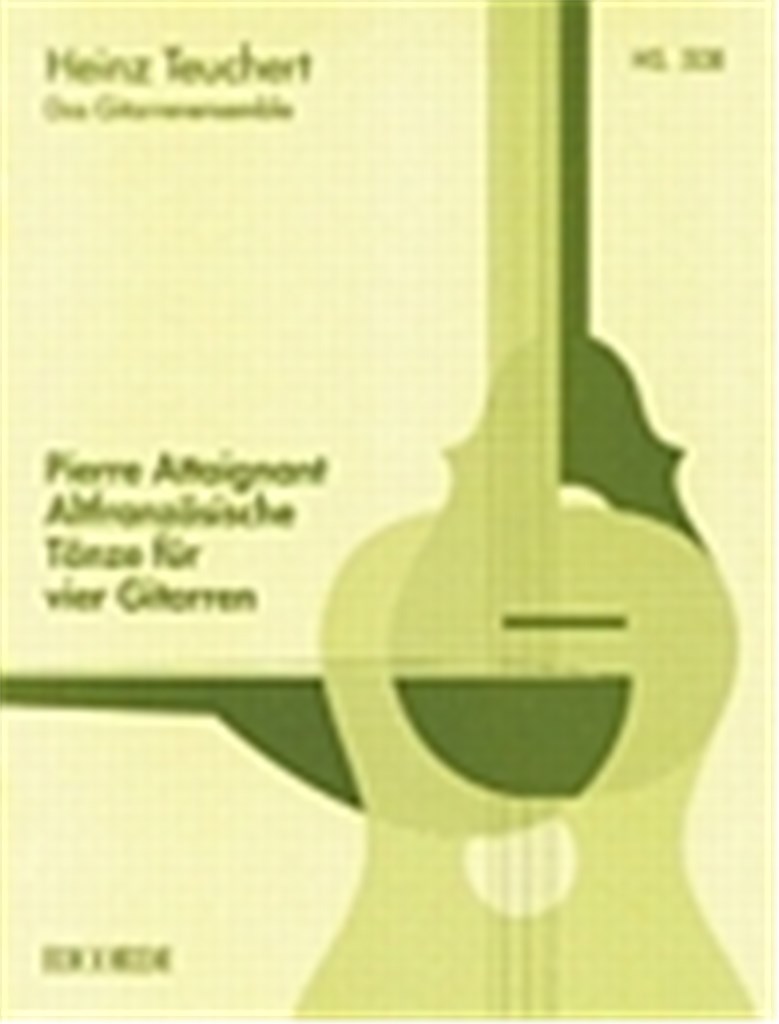 Altfranzösische Tänze für vier Gitarren (Teuchert)